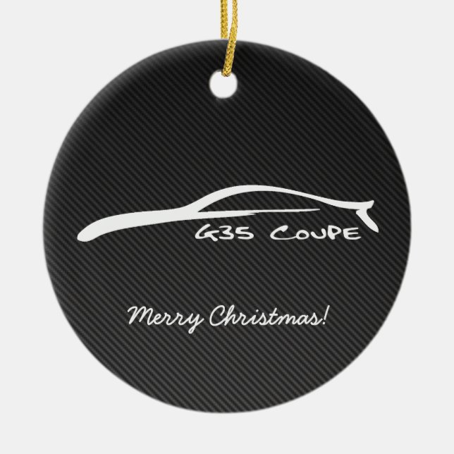 G35 Coupe Brushstroke Christmas Ornament (Front)
