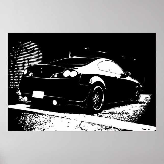 G35 Rear View Parking Structure shot Poster (Front)