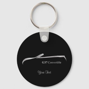 G37 Convrtible Silver Brushstroke Key Ring