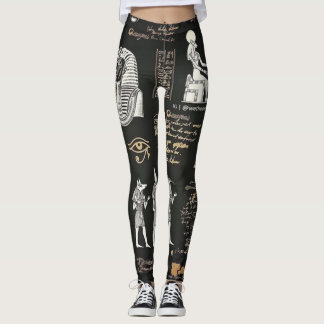 G90GRAPHIC GIRL'SWEAR-Hieroglyphic writing Leggings