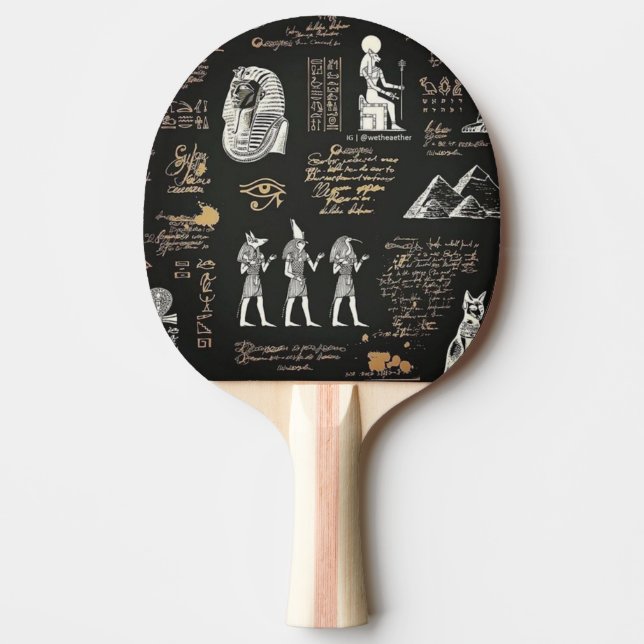 G90Pharaoh with the hammer Hieroglyphs  Ping Pong Paddle (Front)