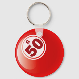 G 50 BINGO BALL KEY RING