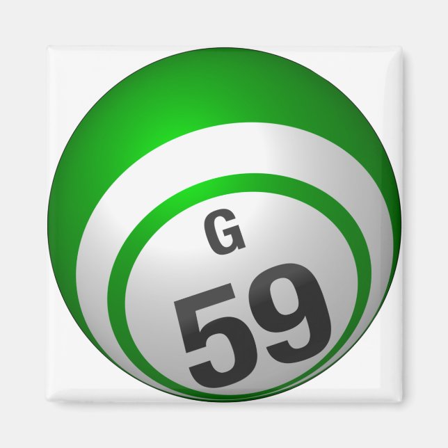 G 59 bingo ball magnet (Front)