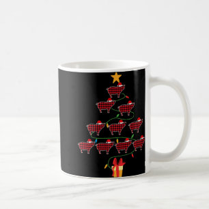 G Christmas Tree Xmas Goats Tree Santa Hat Coffee Mug