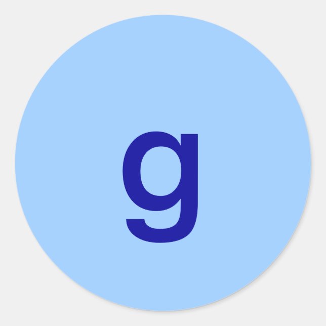 g classic round sticker (Front)