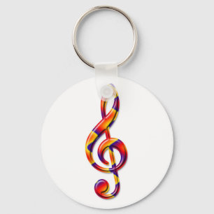G Clef Key Ring