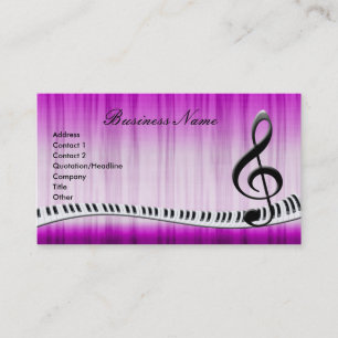 G-Clef & Music Notes Business Cards