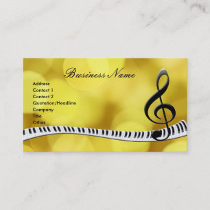 G-Clef & Music Notes Business Cards
