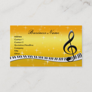 G-Clef & Music Notes Business Cards