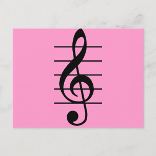 G clef postcard