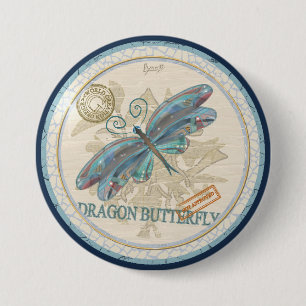 G Creation Office dragonfly 7.5 Cm Round Badge