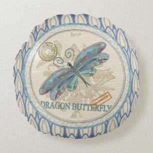 G Creation Office dragonfly Round Cushion