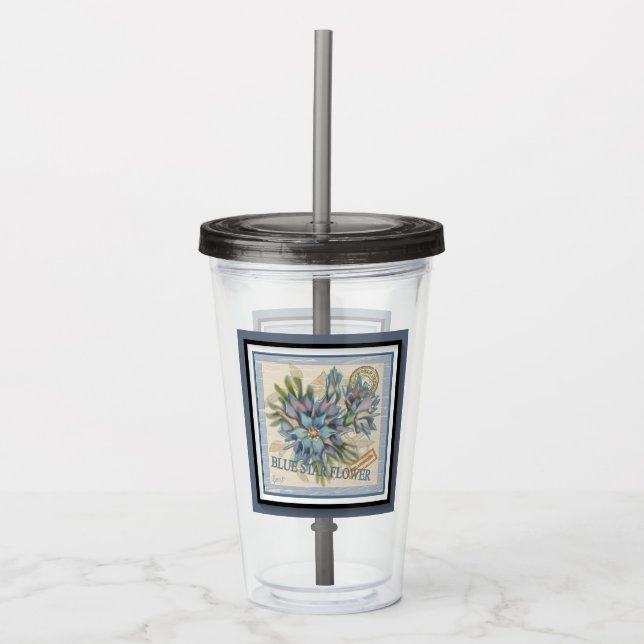 G Creation Office flower Acrylic Tumbler (Front)