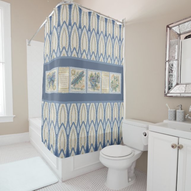 G Creation Office flowers Shower Curtain (In Situ)