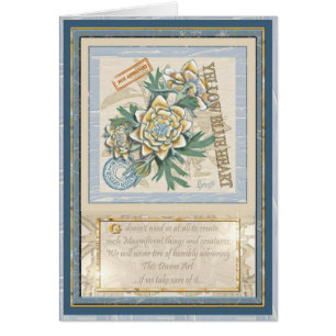 G Creation Office yellow flower birthday card