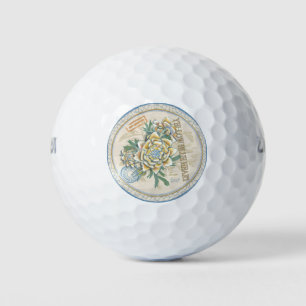 G Creation Office yellow flower Golf Balls