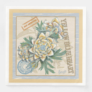 G Creation Office yellow flower Napkin