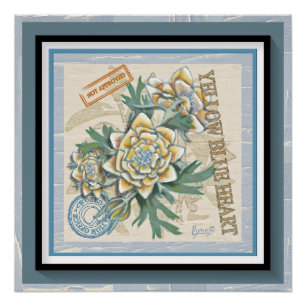 G Creation Office yellow flower Poster