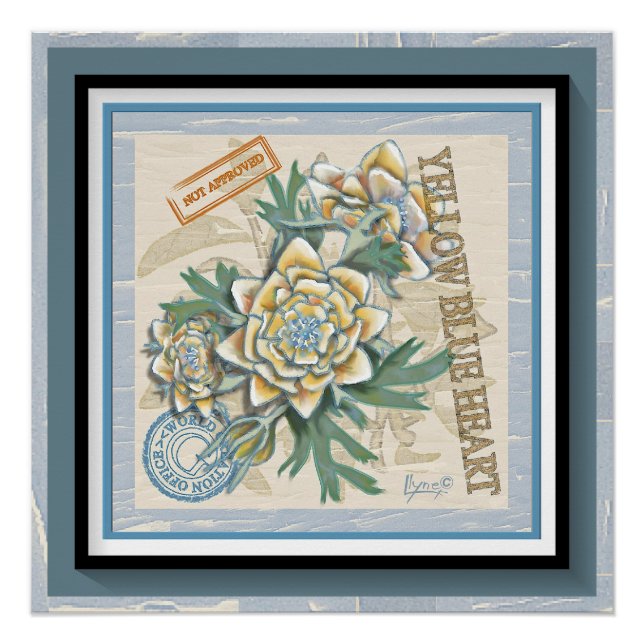 G Creation Office yellow flower Poster (Front)