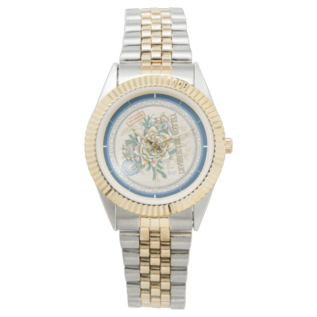 G Creation Office yellow flower Watch (Front)