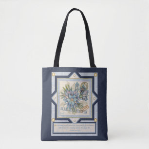 G creations Office blue flower Tote Bag