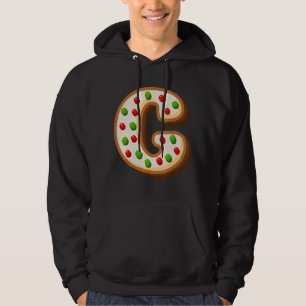 G Cutest Capital Christmas Cookie Alphabet Letter  Hoodie