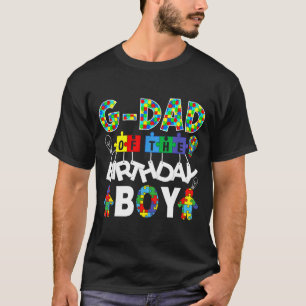 G dad of the bday boy autism awareness puzzle T-Shirt