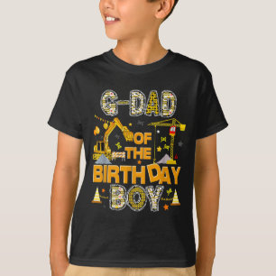 G Dad of The Birthday Boy Construction Worker T-Shirt
