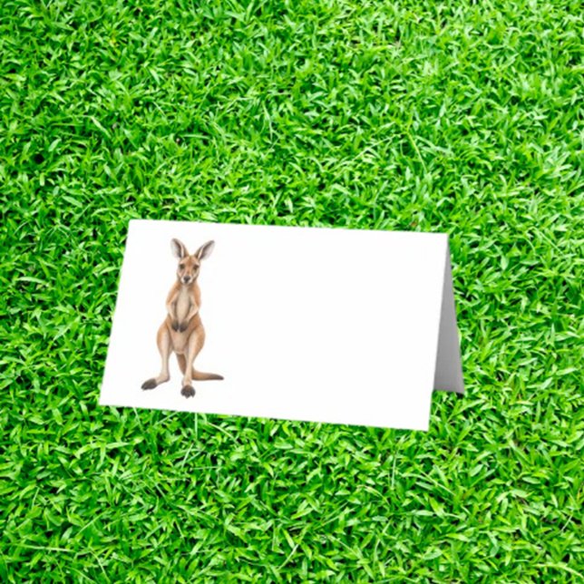  G Day adorable  kangaroo Place Card (Our adorable kangaroo place cards are easy to set up, customizable to your event,)