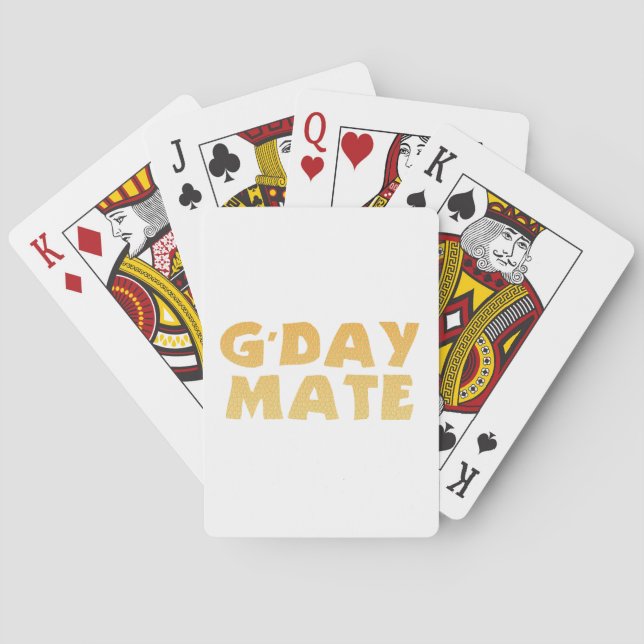 G’Day Mate Classic Playing Cards (Back)
