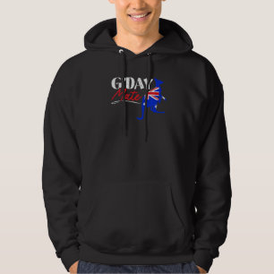G' Day Mate Kangaroo Australia Australian Aussie V Hoodie