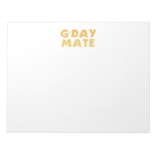 G’Day Mate Notepad