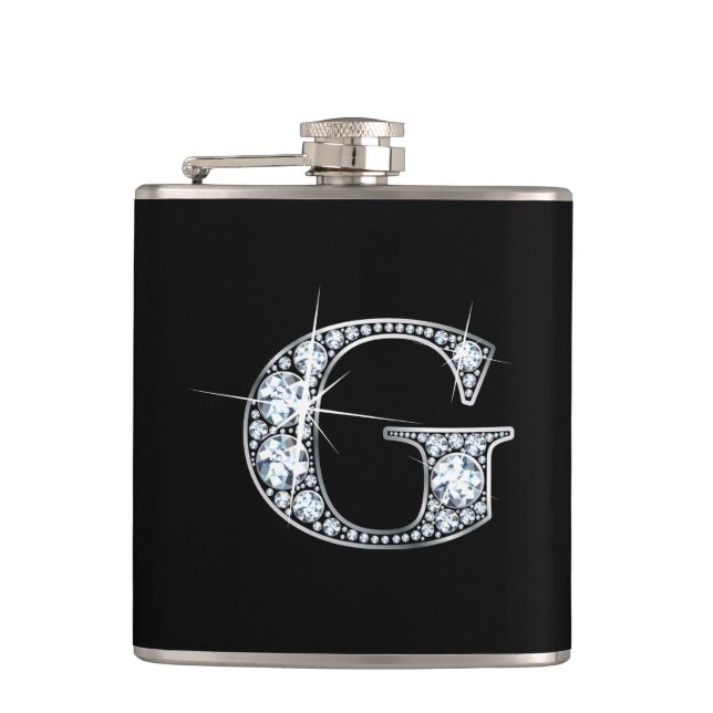 G "Diamond Bling" Flask (Front)