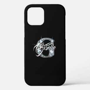 G Faux Diamond Bling Monogram iPhone 12 Pro Case