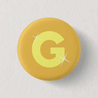 G for Gold 3 Cm Round Badge