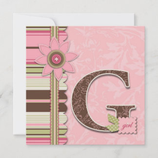 G Girl Invitation Square