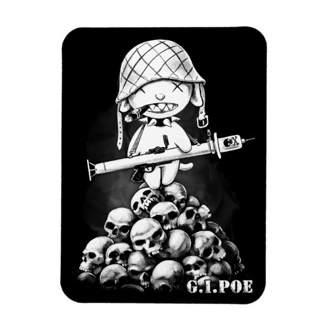 G.I. Poe - A Real Zombie Hero - Magnet (Vertical)