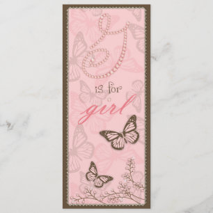 G is for Girl Menu Card 2