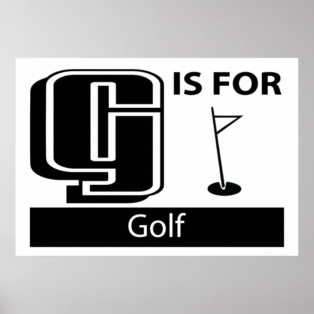G Is For Golf Poster (Front)