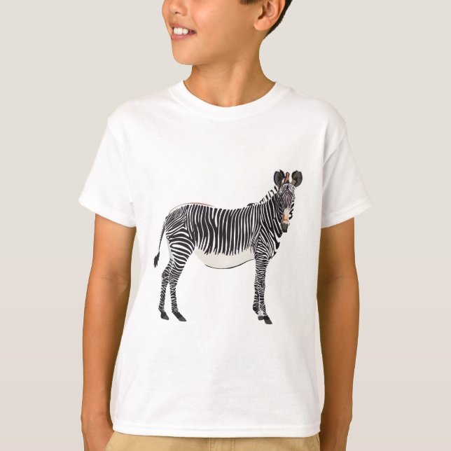 G is for Grevy Zebra T-Shirt (Front)