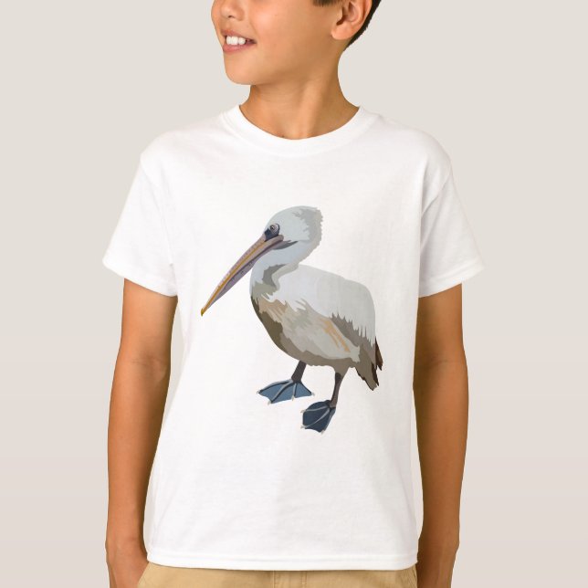 G is for  Grey Pelican T-Shirt (Front)