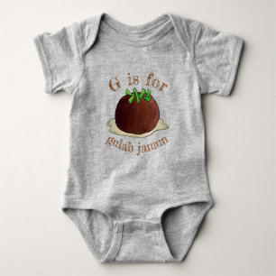 G is for Gulab Jamun Mithai Pakistani Indian Sweet Baby Bodysuit
