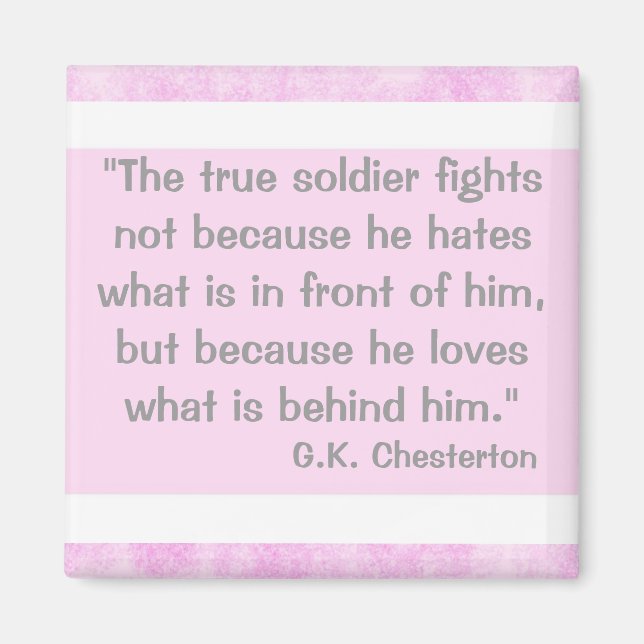 G.K Chesterton Quote Magnet (Front)