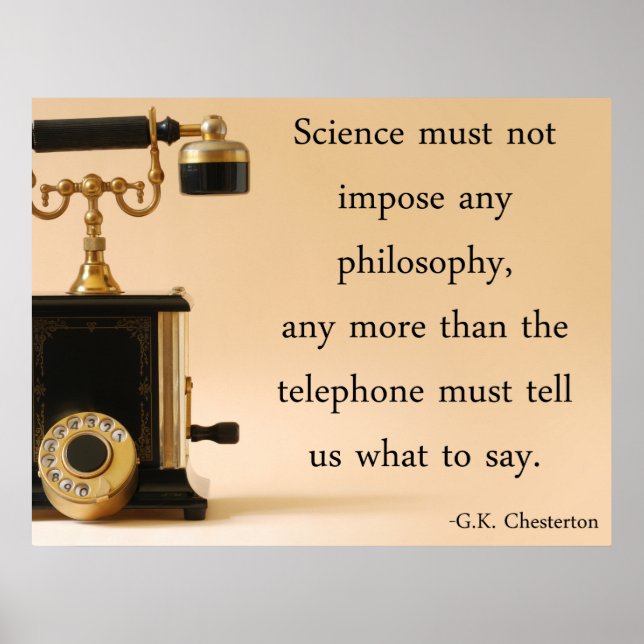 G.K. Chesterton Quote Poster (Front)
