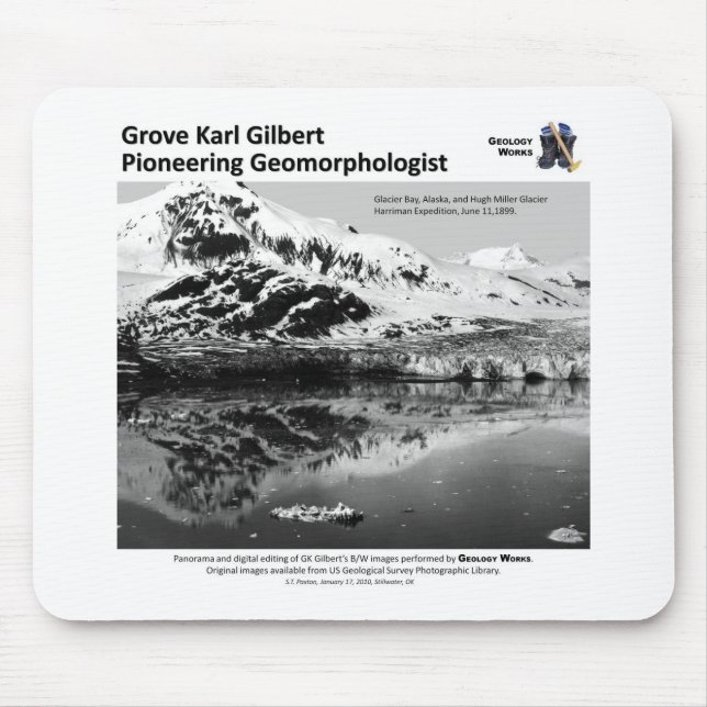 G K Gilbert IV - Pioneering Geomorphologist Mouse Pad (Front)