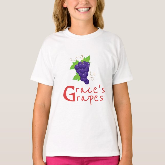  G-licious Style: Fresh Grapefruit and Initial F T-Shirt (Front)