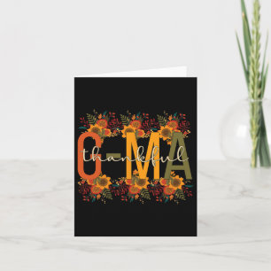 G-ma Grandmother Thanksgiving G-ma Grandma  Card