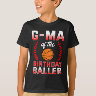 G-Ma Of The Birthday Boy Basketball Bday Celebrati T-Shirt