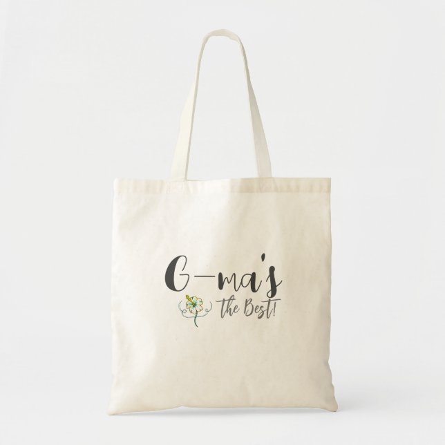 G-Ma's the Best Tote Bag (Front)