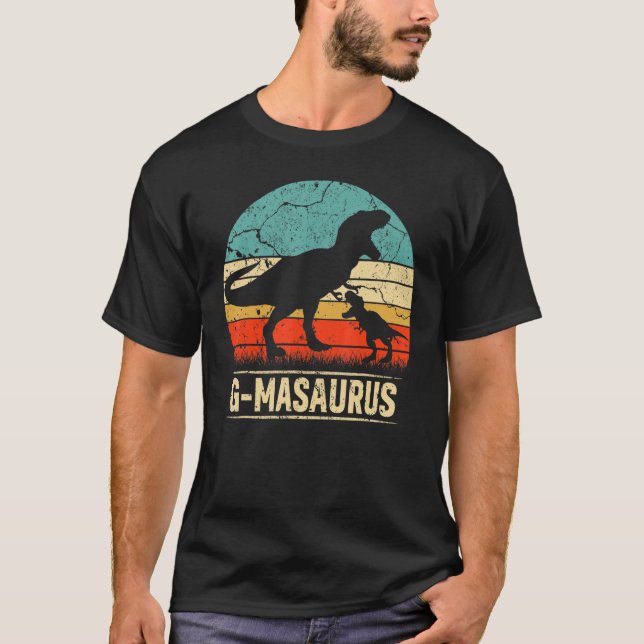 G Masaurus T Rex Dinosaur G Ma Saurus Family Match T-Shirt (Front)